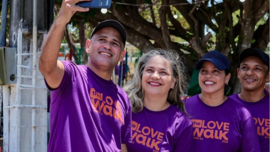 Alex Melo participa da Caminhada do Amor no Parque da Sementeira