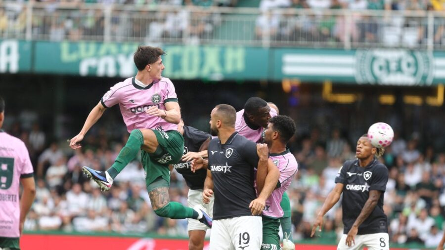 Coritiba e Botafogo empatam em 1 a 1 no Couto Pereira