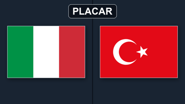 Itália vence Turquia por 3 a 1 e sobe ao segundo lugar do grupo A1
