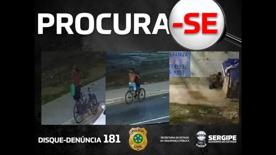 Homicídio em Aracaju: Polícia Civil divulga imagens e pede ajuda para localizar investigado